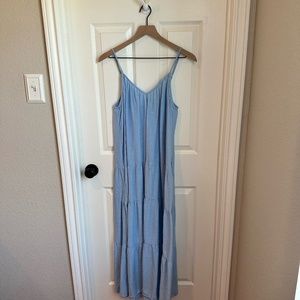 GAP Light Blue Long Maxi Dress